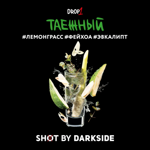 Табак Darkside Shot Таежный трип "Лемонграсс, фейхоа, эвкалипт" 30гр