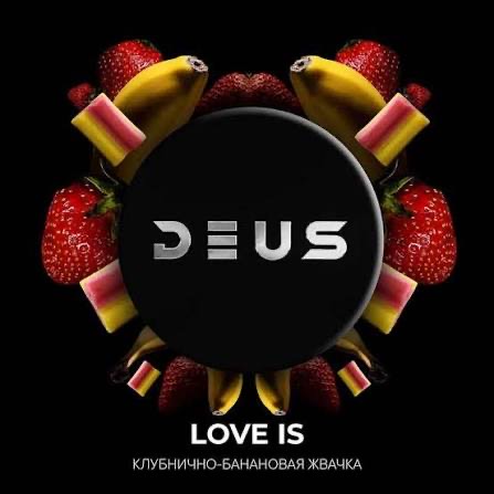 Табак Deus"Love Is" Клубнично-банановая жвачка 200гр